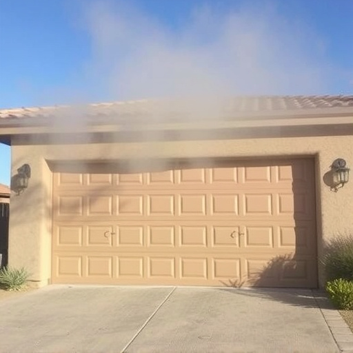how dust and heat affect garage doors in the desert climate