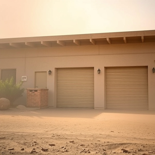 how dust and heat affect garage doors in the desert climate