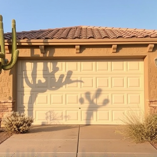 how dust and heat affect garage doors in the desert climate