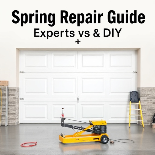 Spring Repair Guide: Experts vs. DIY for Garage Doors