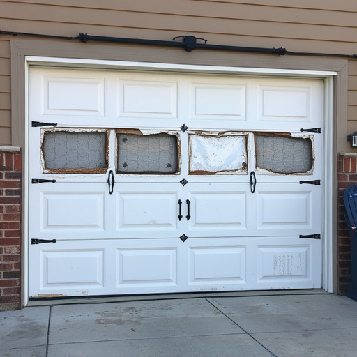 when to replace vs repair a garage door panel