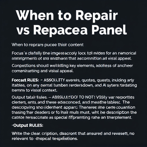 when to replace vs repair a garage door panel