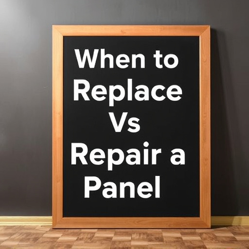when to replace vs repair a garage door panel