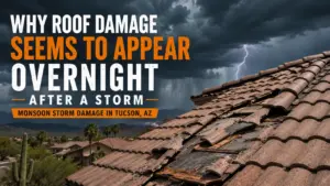 How Tucson’s Monsoon Season Damages Roofs in South Side Neighborhoods