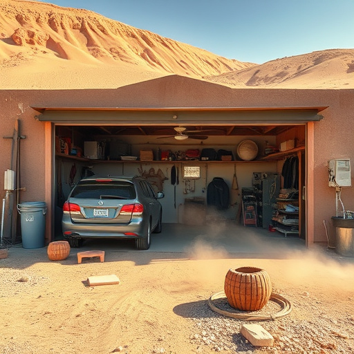 how dust and heat affect garage doors in the desert climate