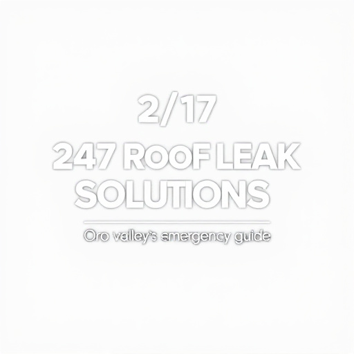 24/7 Roof Leak Solutions: Oro Valley's Emergency Guide