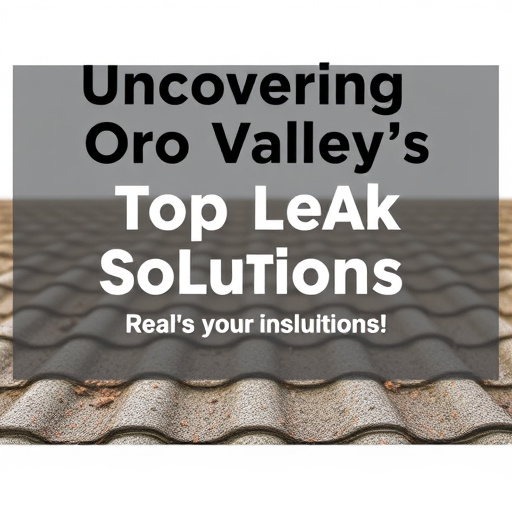 Uncovering Oro Valley's Top Roof Leak Solutions